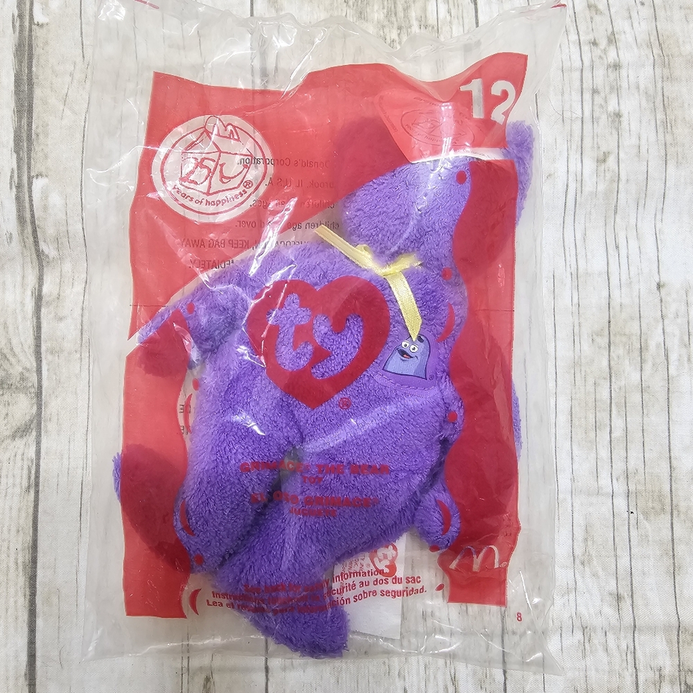 Ty McDonald's 25th Anniversary Grimace The Bear 2004 #12 El Oso Grimace